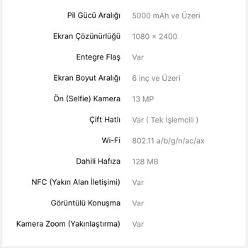 Hepsiburada Ürün Özelliklerinde NFC Özelliği Yok!