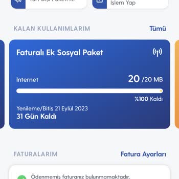 Turkcell 5 GB Ek Sosyal İnternet Paketi