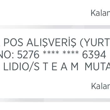 Lidio Ödeme Hizmetleri Şirketi Hesabımdan Para Çekti