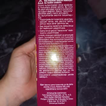 Palette Saç Boyası Aşırı Acı Ve Son Kullanma Tarihi Yazmıyor