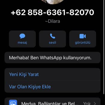 WhatsApp +62 İle Başlayan Tanımadığım Bir Numaradan What's Up'ıma Mesaj Geldi.