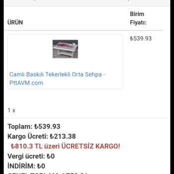 Shoptr6.bolshaya.net Orta Sehpa Siparişi Hakkında Sorun!