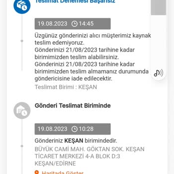 MNG Kargo Teslim Edilemeyen Kargo