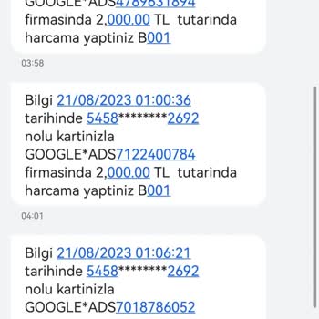 Google Bilgim Dışında Para Çekilmesi