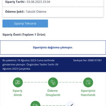 Avansas Teslim Edilmeyen Ürün