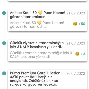 Prima Kulübü Ürün Teslimi