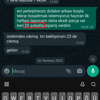 Enza Home Verilen Siparişler Geç Geliyor