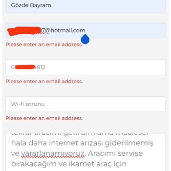 Kar Grup Kar Servis İnternet Arızası Ve İletişim Formu Hatası