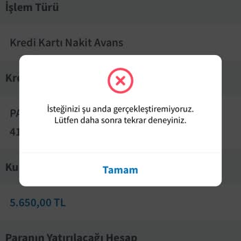 Kredi Kartı Nakit Avans Sorunu Halkbank