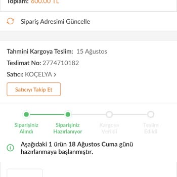 Trendyol Sipariş Gecikmesi Müşteri Temsilcisi Yardımcı Olmuyor