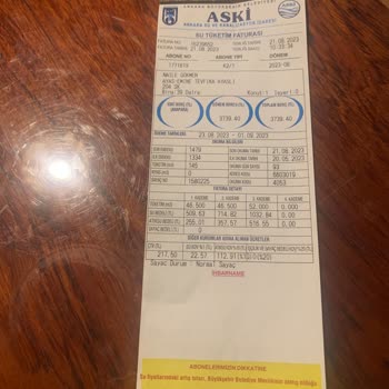 ASKİ Su Faturası