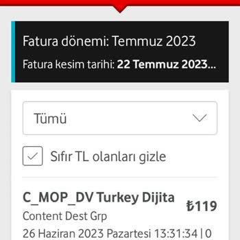 Vodafone'un Habersiz Ücret Yansıtması