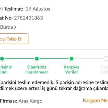 Manavgat Aras Kargo Şubesinin Kötü Hizmeti