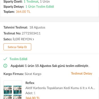 Trendyol Kargomun Kaybolduğu Halde İade Yapmaması