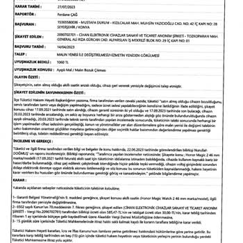 Honor Marka Pişmanlıktır. Mahkeme Kararına Bile Uymak İstemiyor