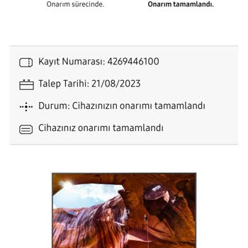 Samsung TV Ekranda Dikey Siyah Çizgi