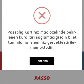 Passolig T.C. Kimlik Tanımlama Sorunu
