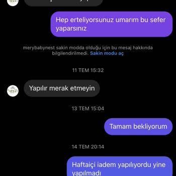Mery Babynest Berosh (mery) Babynest Ürün Göndermiyor Para İadesi Yapmıyor