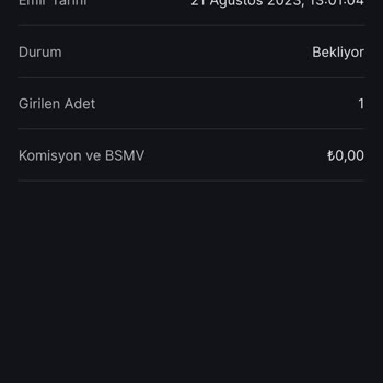 Midas Satış Emrim Kabul Olmuyor