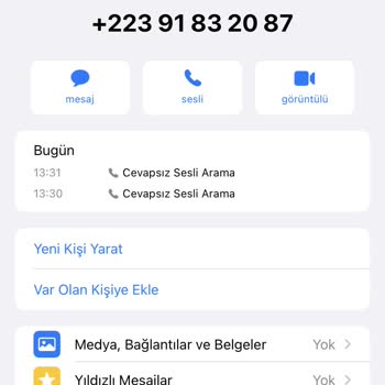 WhatsApp'tan Bilmediğim Yurt Dışı (+223) Numarasının Araması