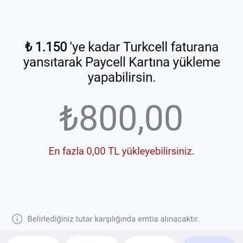 Paycell Limit Var Da Kullanamazsın :) )