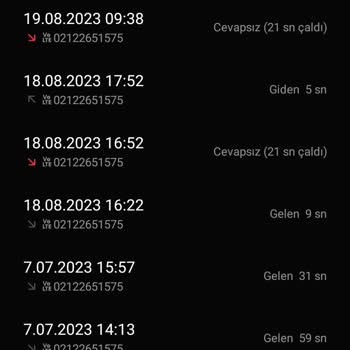 0212 265 15 75 2122651575 Numaralı Aramalar