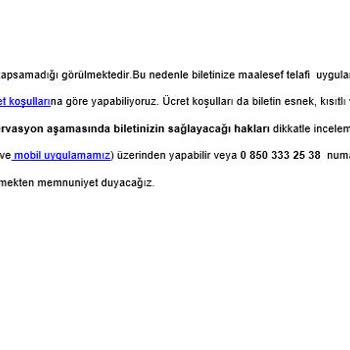 THY Sağlık Problemlerinden Dolayı Bilet Değişikliği