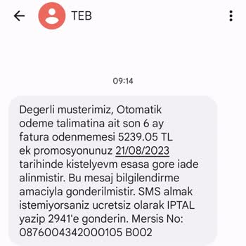 TEB Promosyon Mağduriyeti!