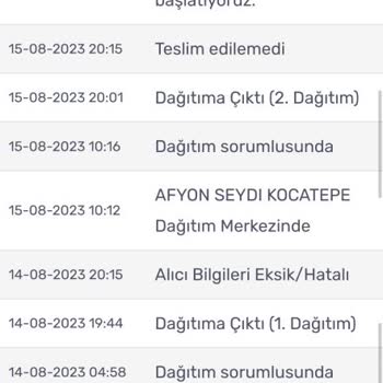 Kargomsende Firması Siparişimi Teslim Etmiyor