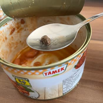 Tamek Marka Konserve Barbunyanın İçinden Taş Çıktı