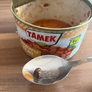 Tamek Marka Konserve Barbunyanın İçinden Taş Çıktı