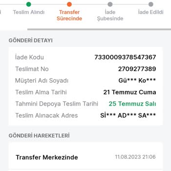 Trendyol Satıcısından Alınan Cep Telefonu
