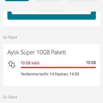 Vodafone'un Hattıma Tanımlanan İnternet Paketini İptal Etmemesi
