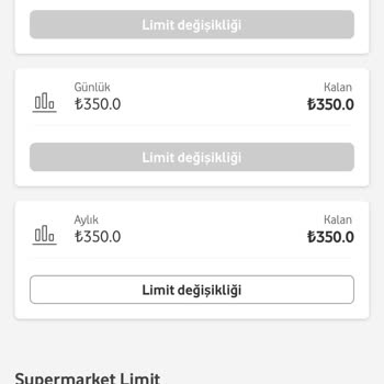 Her Şey Yanımda Limitim 350 TL Fakat 0 Olarak Görünüyor