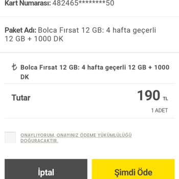 Turkcell Faturasız Paket Hattıma Tanımlanmadı