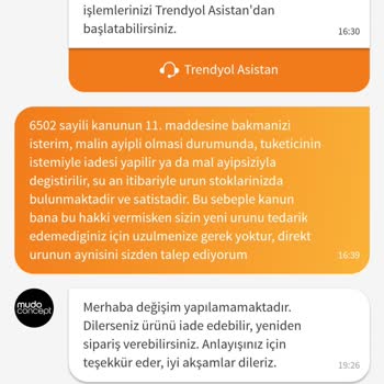Mudo Müşteri Hizmetsizliği/kanuna Aykırı Davranma
