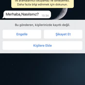 WhatsApp A Yabancı Numaralardan Gelen Mesaj