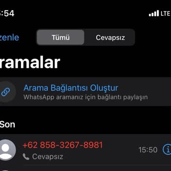 WhatsApp Yabancı Numara Çağrı