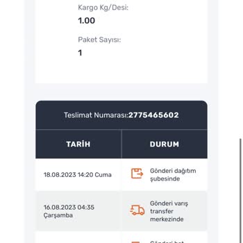 Altınoluk Surat Kargo Ürün Teslimatı Sorunu