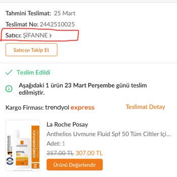 Trendyol'dan Aldığım La Roche Posay Güneş Kremi Sahte Çıktı