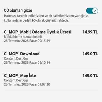 Vodafone Şikayet Çiyim Derhal Gelirken Yapılmasını İstiyorum