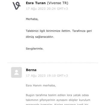 Vivense Ürünlerim Teslim Edilmiyor.