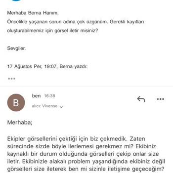 Vivense Ürünlerim Teslim Edilmiyor.