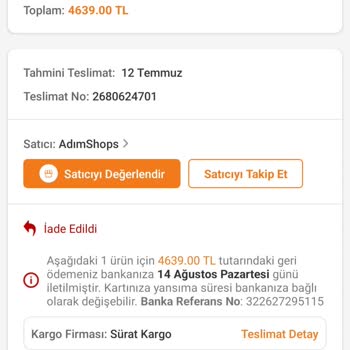 Montajix Montaj Ücreti İadesini Talep Ediyorum