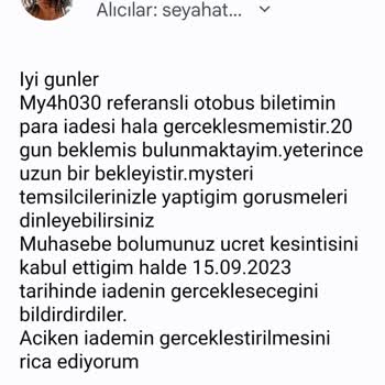 YKM Turizm Ücret İadesi Yapılmıyor