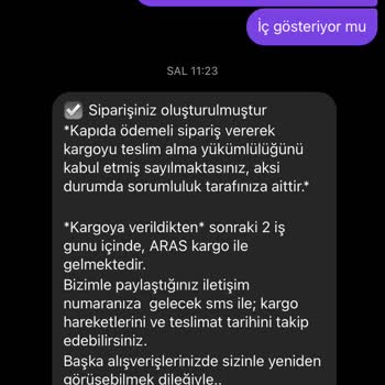 Şehri Moda Butik Hatalı Yanlış Ürün Gönderimi