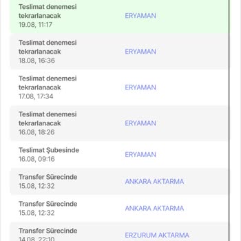 MNG Kargo Eryaman Kargo Paketi Teslim Etmiyor
