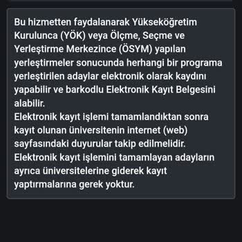 ÖSYM E Üniversite Kayıt İşlemi Tercih Belgesi