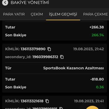 Joybet Ödemem Yapılması Hesabımdan Sistem Tarafından Bakiyem Çekildi