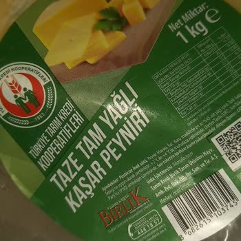 Tarım Kredi Kooperatif Market Kaşar Peyniri İçinde Madde Çıktı